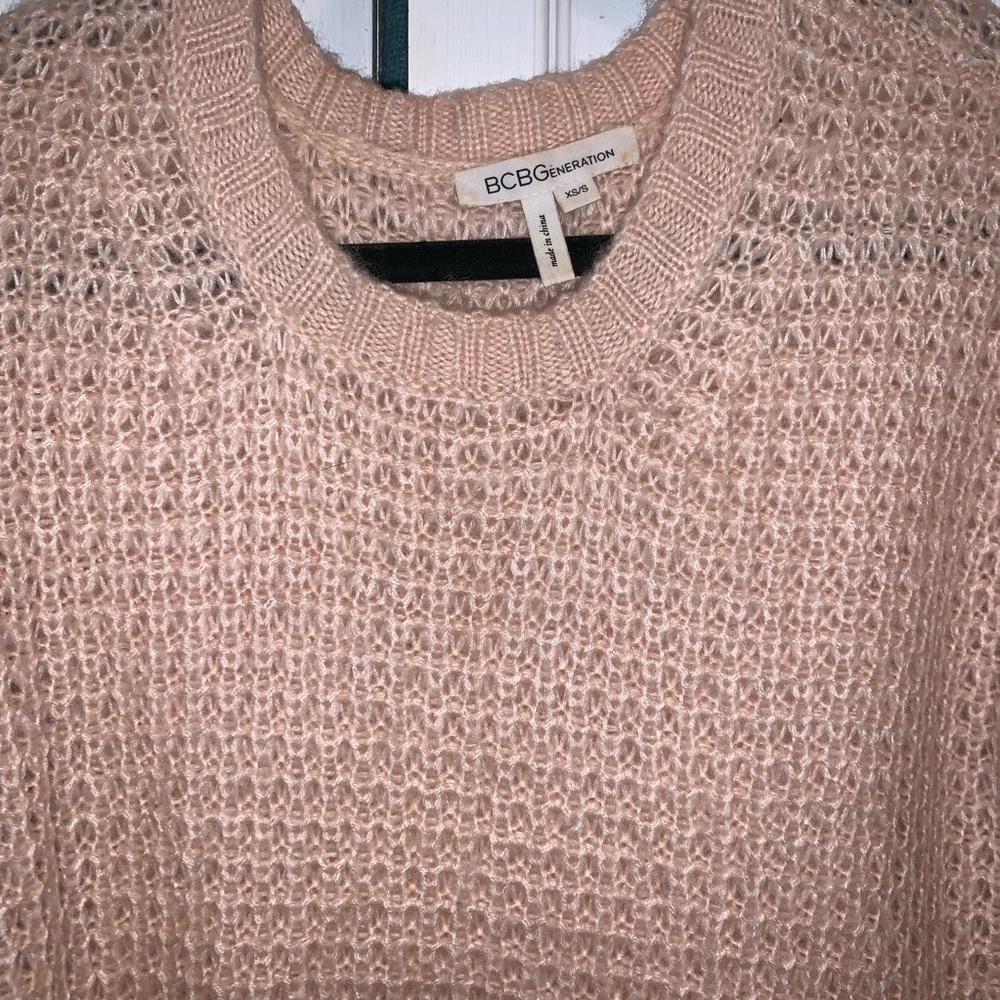 BCBG light pink oversized sweater